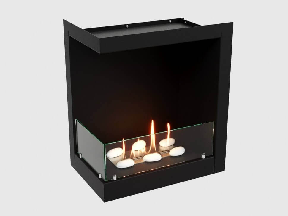 Встроенный биокамин Lux Fire Угловой 555 М (левый угол)