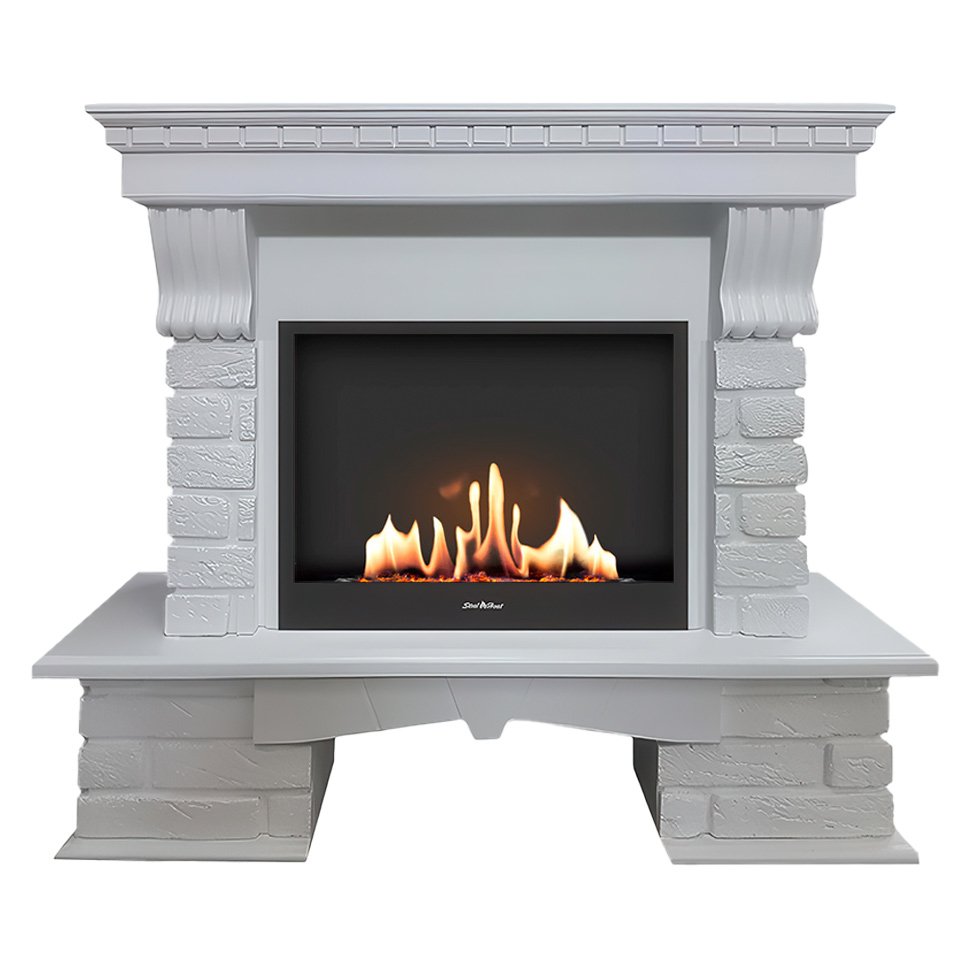 Биокамин в портале SteelHeat Brik Биокамин в портале SteelHeat Brik