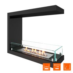 Биокамин торцевой SteelHeat Leader 600