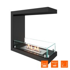 Биокамин торцевой SteelHeat Leader 500