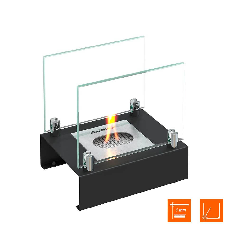 Настольный биокамин SteelHeat ALBA черный Настольный биокамин SteelHeat ALBA черный