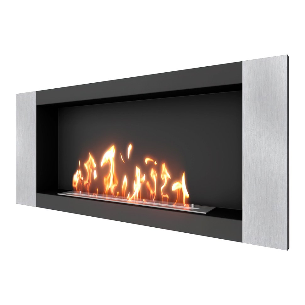 Биокамин встраиваемый SteelHeat LONG-V 1200