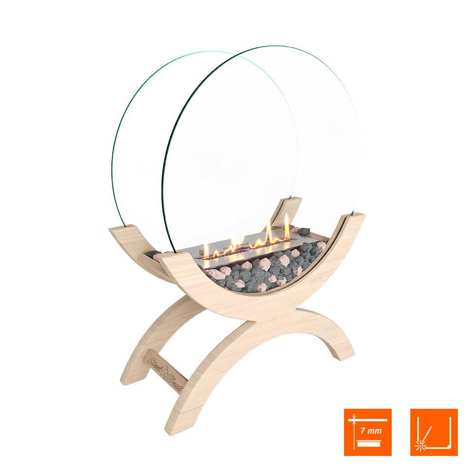 Биокамин напольный SteelHeat WOOD 500 бежевый Биокамин напольный SteelHeat WOOD 500 бежевый