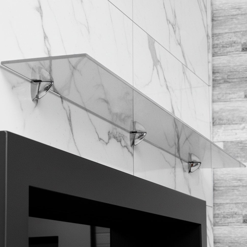 Стеклянная полка для биокамина Opti white 1200 Стеклянная полка для биокамина Opti white 1200