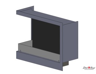 8648А Биокамин угловой левый на заказ