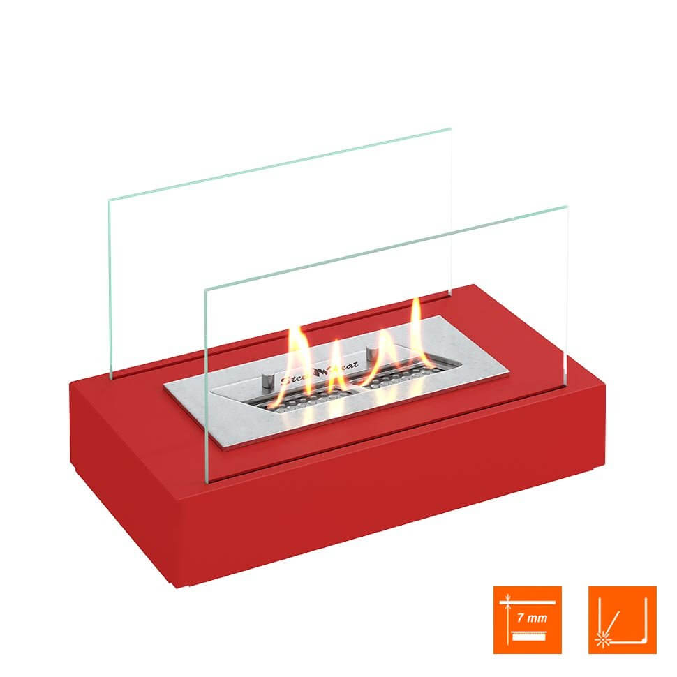 Настольный биокамин SteelHeat VERONA красный Настольный биокамин SteelHeat VERONA красный