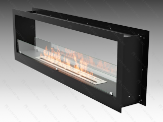 Встроенный биокамин Lux Fire Сквозной 1550 S