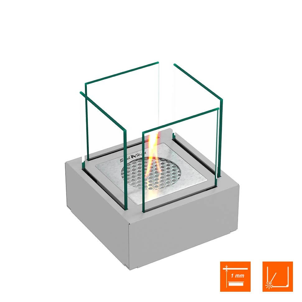 Настольный биокамин SteelHeat GLORIA серый Настольный биокамин SteelHeat GLORIA серый